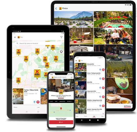 KOA app on iOS and Android Devices KOA app on iOS and Android Devices